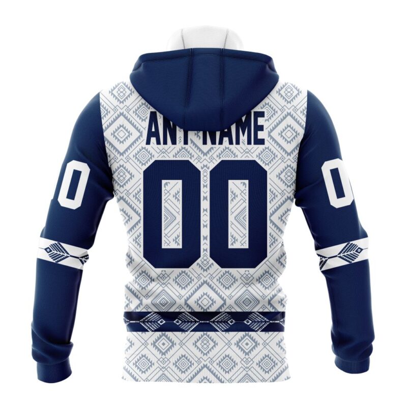NHL Columbus Blue Jackets Special Native Heritage Design Gaiter Hoodie FGH1091 1