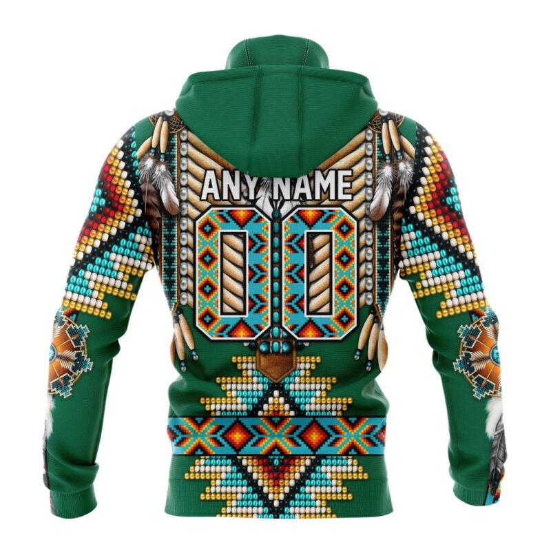 NHL Dallas Stars Special Native Costume Design Gaiter Hoodie FGH1060 1