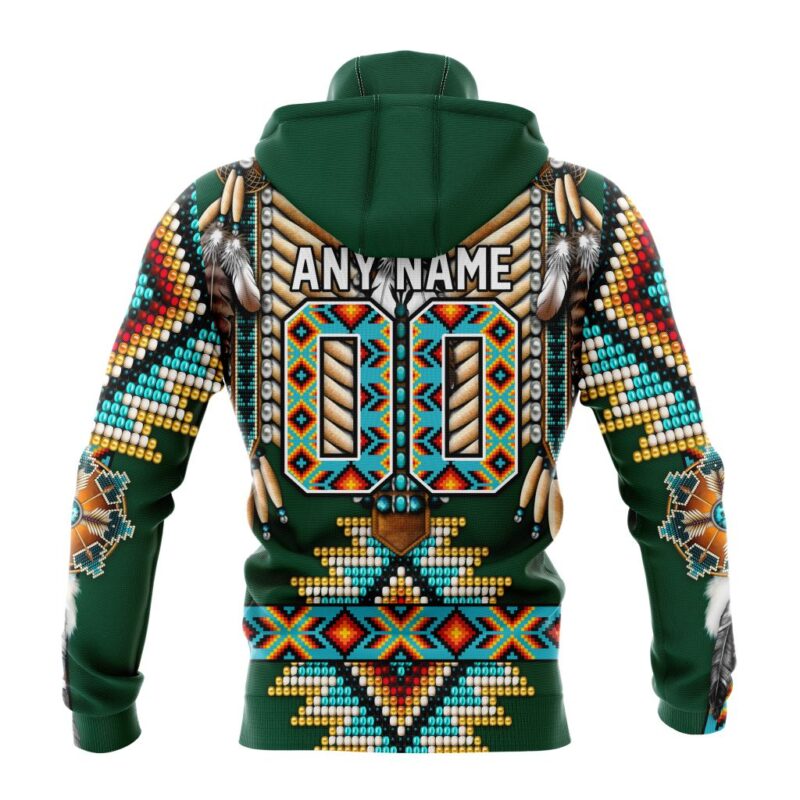 NHL Minnesota Wild Special Native Costume Design Gaiter Hoodie FGH1049 1
