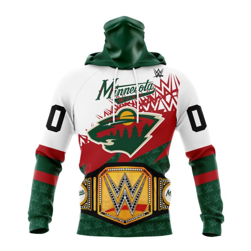 NHL Minnesota Wild Special WWE Design Gaiter Hoodie FGH1015