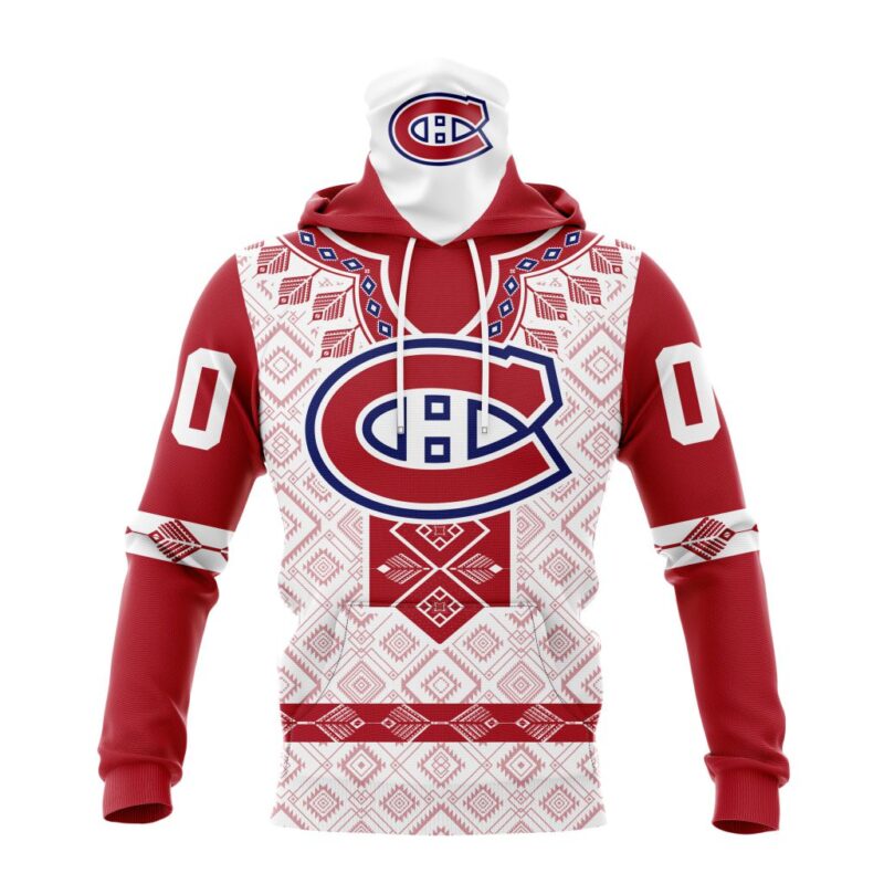 NHL Montreal Canadiens Special Native Heritage Design Gaiter Hoodie FGH1082