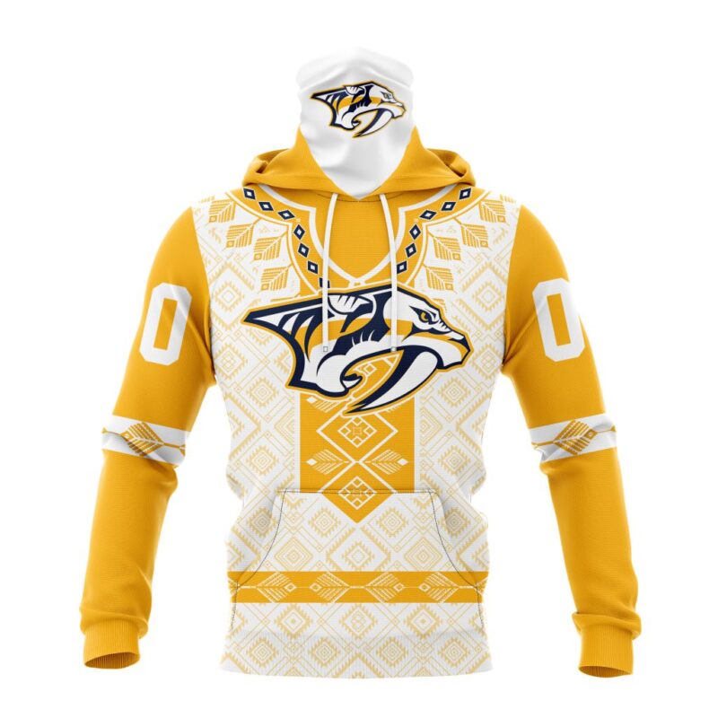 NHL Nashville Predators Special Native Heritage Design Gaiter Hoodie FGH1078