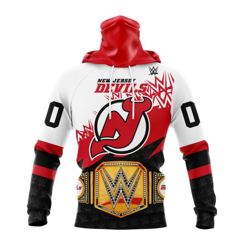 NHL New Jersey Devils Special WWE Design Gaiter Hoodie FGH1018