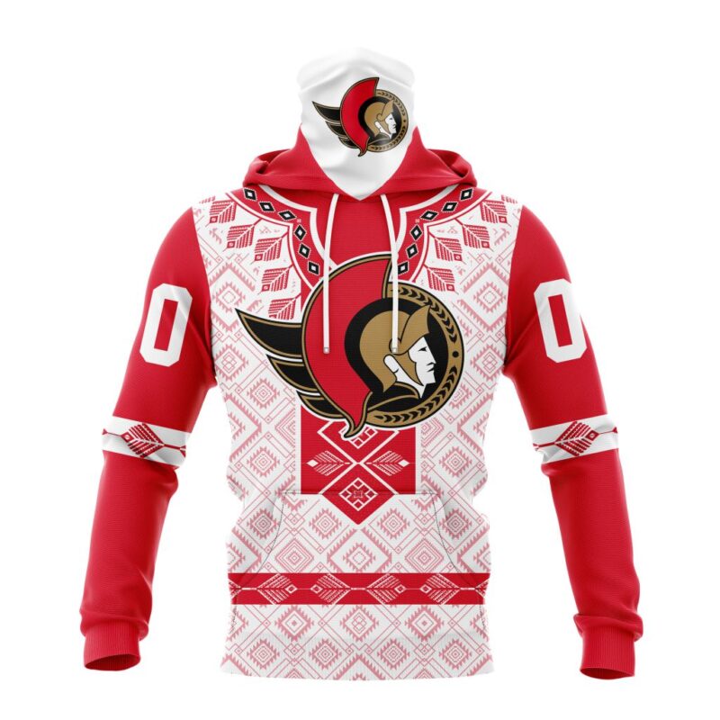 NHL Ottawa Senators Special Native Heritage Design Gaiter Hoodie FGH1081