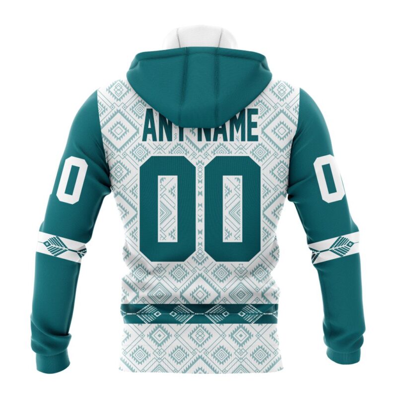 NHL San Jose Sharks Special Native Heritage Design Gaiter Hoodie FGH1072 1