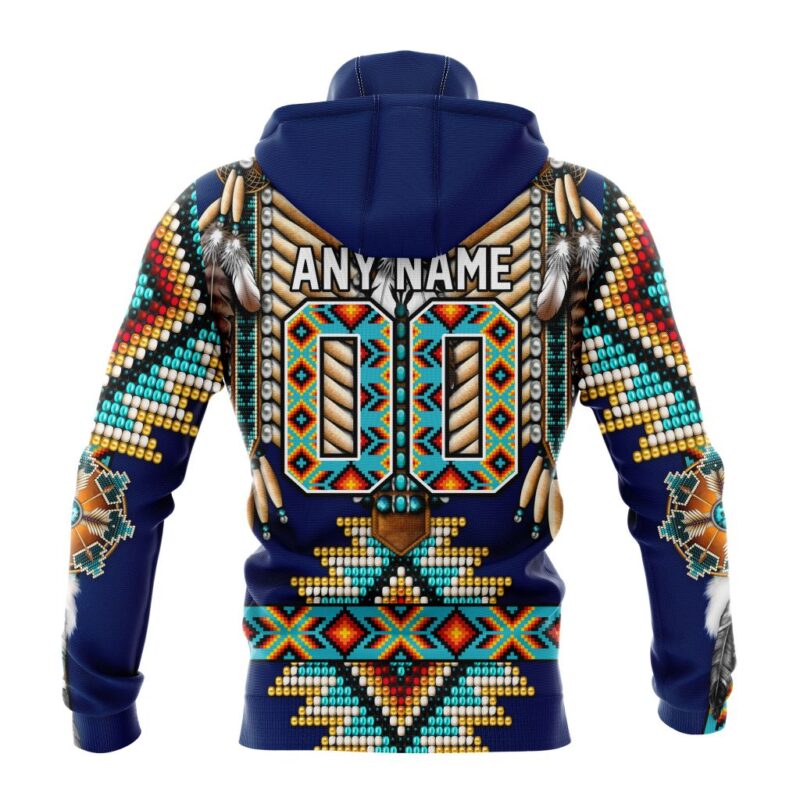NHL Vancouver Canucks Special Native Costume Design Gaiter Hoodie FGH1035 1