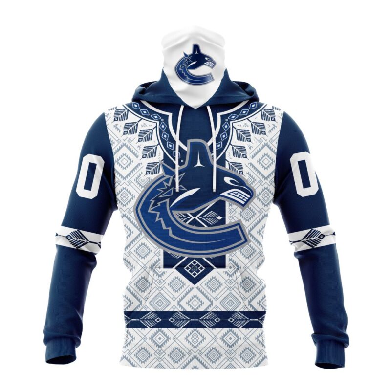 NHL Vancouver Canucks Special Native Heritage Design Gaiter Hoodie FGH1066