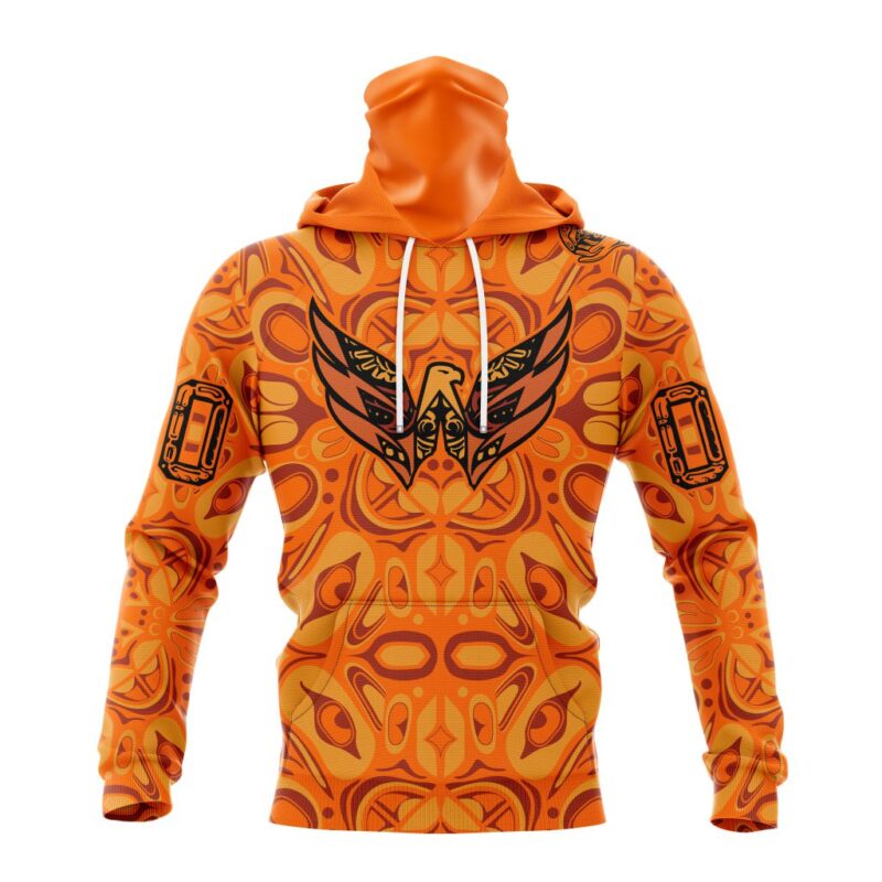 NHL Washington Capitals Special National Day For Truth And Reconciliation Design Gaiter Hoodie FGH1097