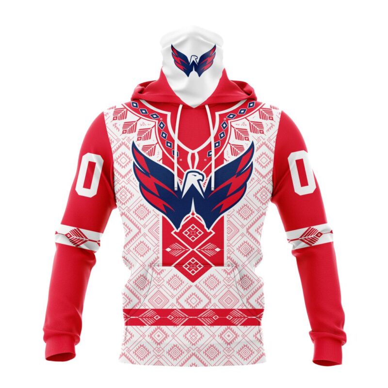 NHL Washington Capitals Special Native Heritage Design Gaiter Hoodie FGH1071