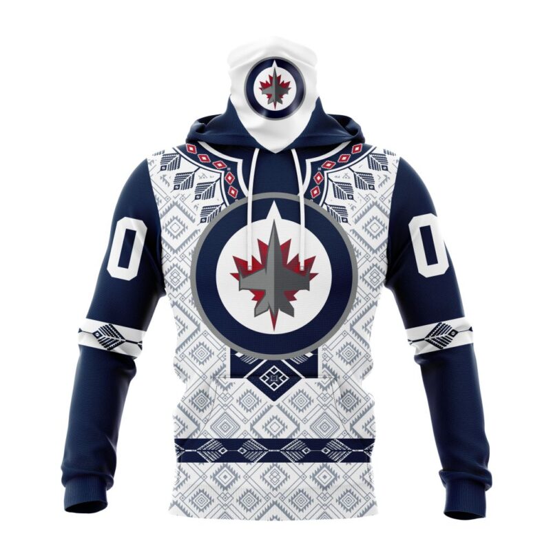 NHL Winnipeg Jets Special Native Heritage Design Gaiter Hoodie FGH1067