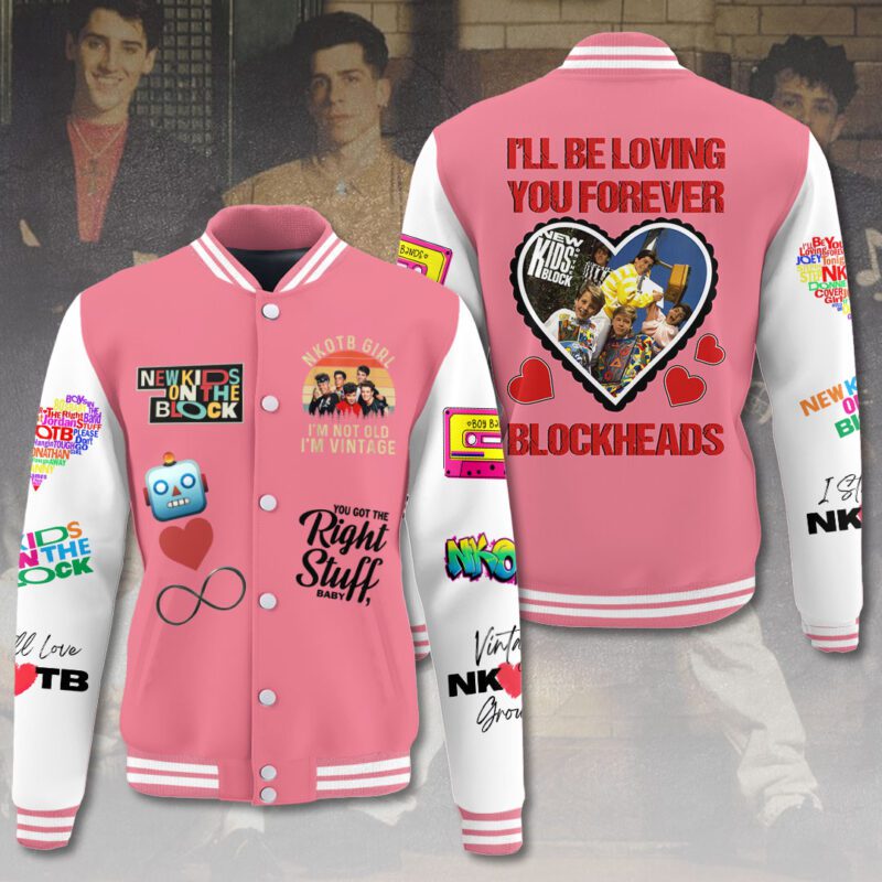 New Kids On The Block Happy Valentine Music Baseball Jacket For Fan CFB1236