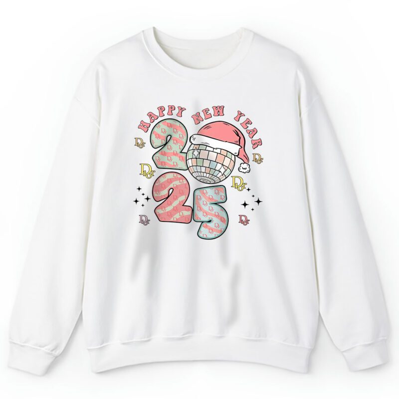 New Year Squad Disco Ball Party Shirt Family Matching Dior Unisex Sweatshirt TAS22130 1