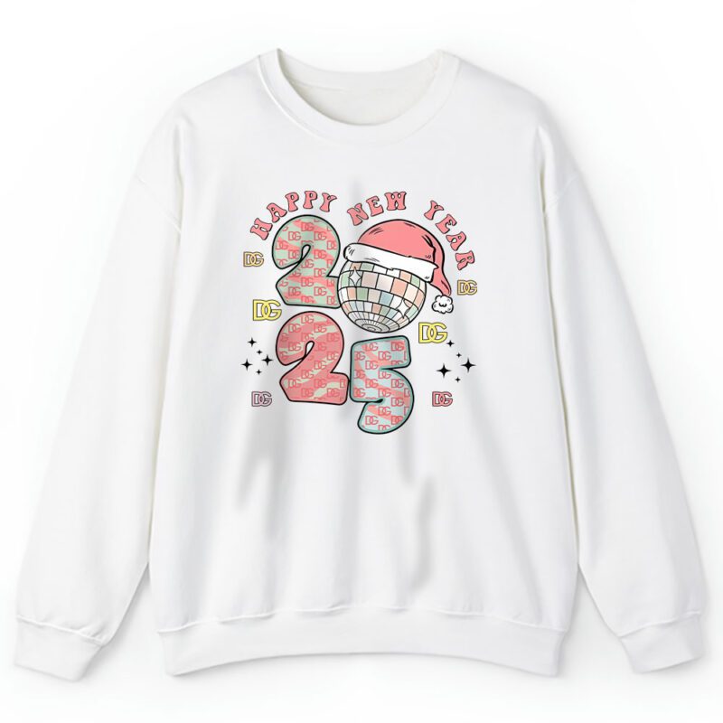 New Year Squad Disco Ball Party Shirt Family Matching Dolce Gabbana Unisex Sweatshirt TAS22129 1
