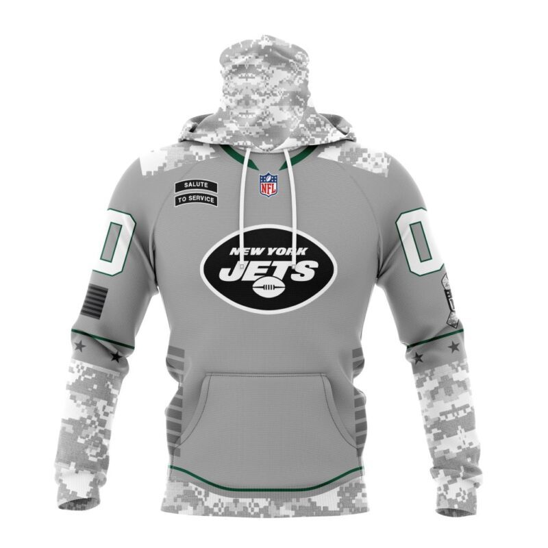 New York Jets NFL Specialized Design Camo 2024 Salute To Service Club Personalized Letters Number Gaiter Hoodie WGH2025