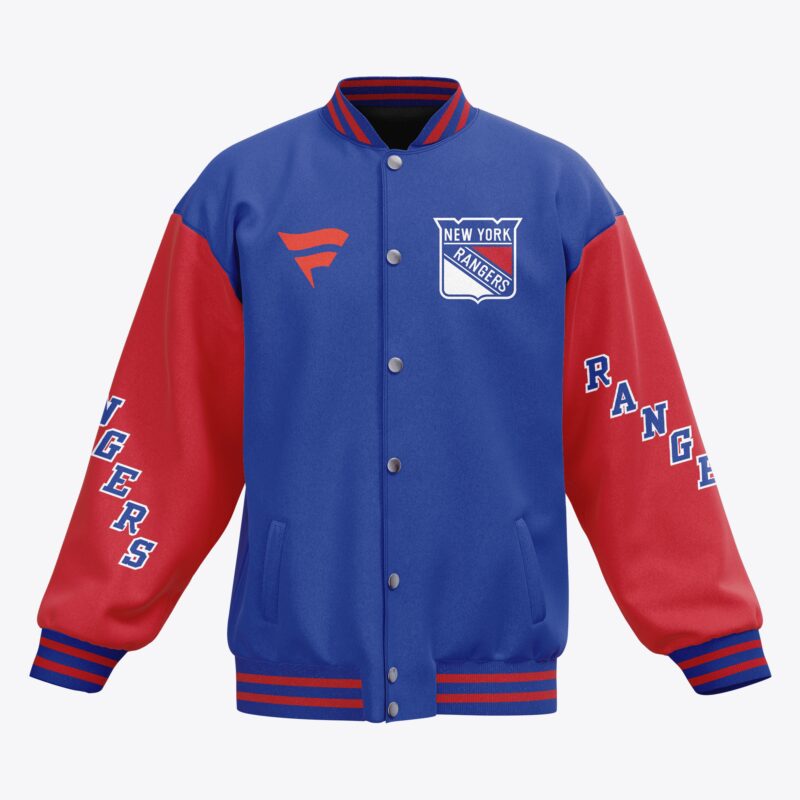 New York Rangers NHL Baseball Jacket For Fan CFB1710 2