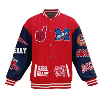 Ole Miss Rebels NCAA Baseball Jacket For Fan CFB1066 1