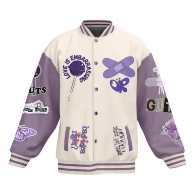 Olivia Rodrigo Baseball Jacket For Fan CFB1701 1 Olivia Rodrigo Baseball Jacket For Fan CFB1701 1