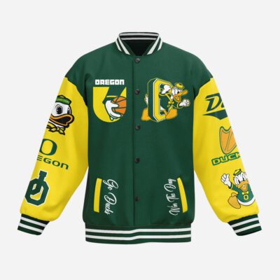 Oregon Ducks NCAA Baseball Jacket For Fan CFB1690 1