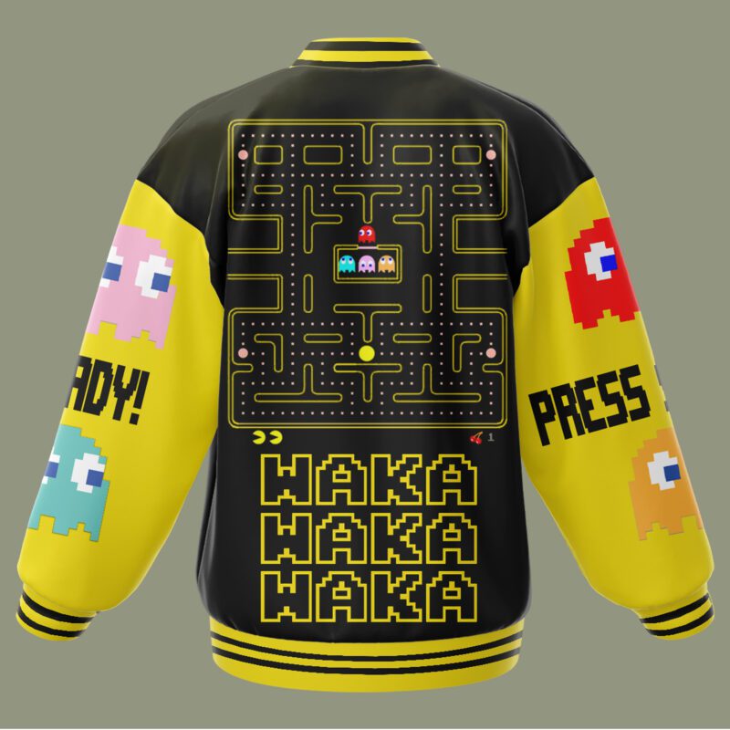 Pac Man Baseball Jacket For Fan CFB1022 2