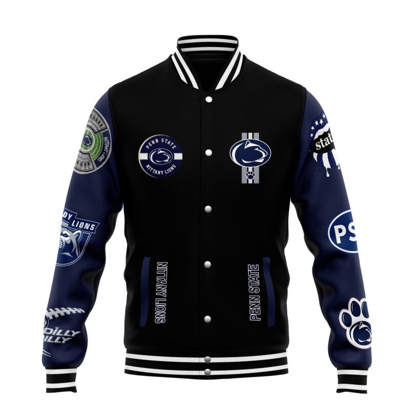 Penn State Nittany Lions NCAA Baseball Jacket For Fan CFB1677 1