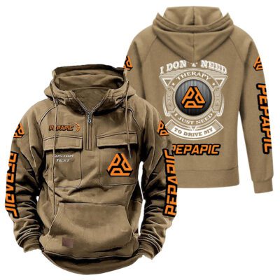 Pepapic Vintage Quarter Zip Hoodie Retro Hoodie LQZ1280 4
