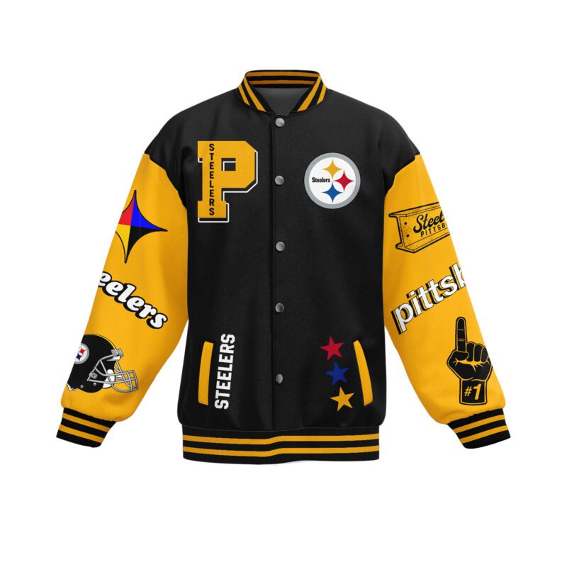 Pittsburgh Steelers NFL Baseball Jacket For Fan CFB1014 1
