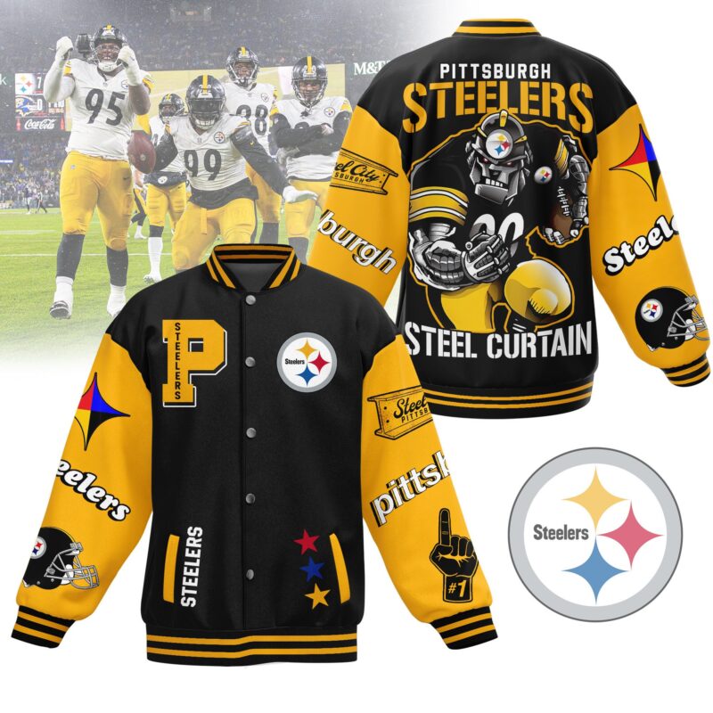 Pittsburgh Steelers NFL Baseball Jacket For Fan CFB1014