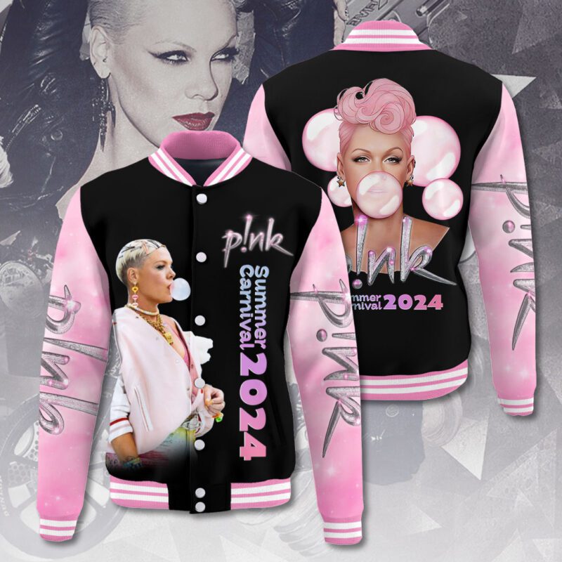 P!nk Music Baseball Jacket For Fan CFB1416