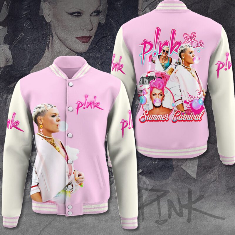 P!nk Music Baseball Jacket For Fan CFB1417
