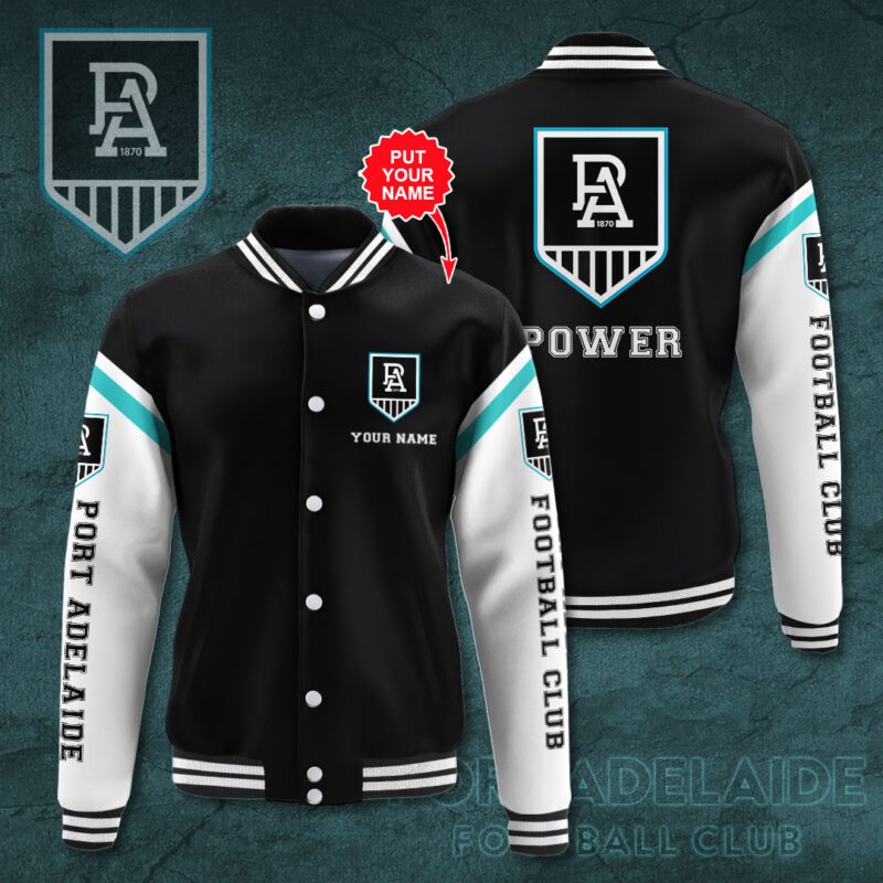 Port Adelaide Baseball Jacket For Fan CFB1126