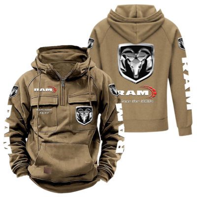 Ram Truck Vintage Quarter Zip Hoodie Retro Hoodie LQZ1434 4