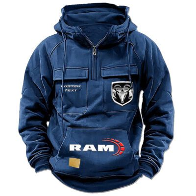 Ram Truck Vintage Quarter Zip Hoodie Retro Hoodie LQZ1447 2