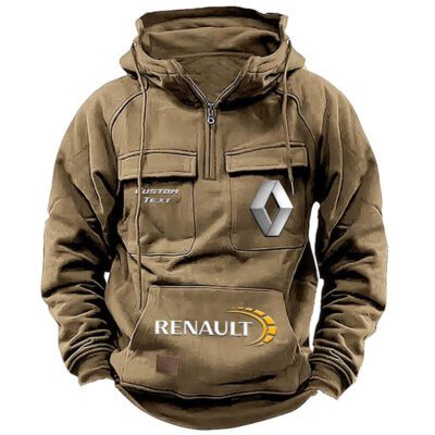 Renault Vintage Quarter Zip Hoodie Retro Hoodie LQZ1467 4