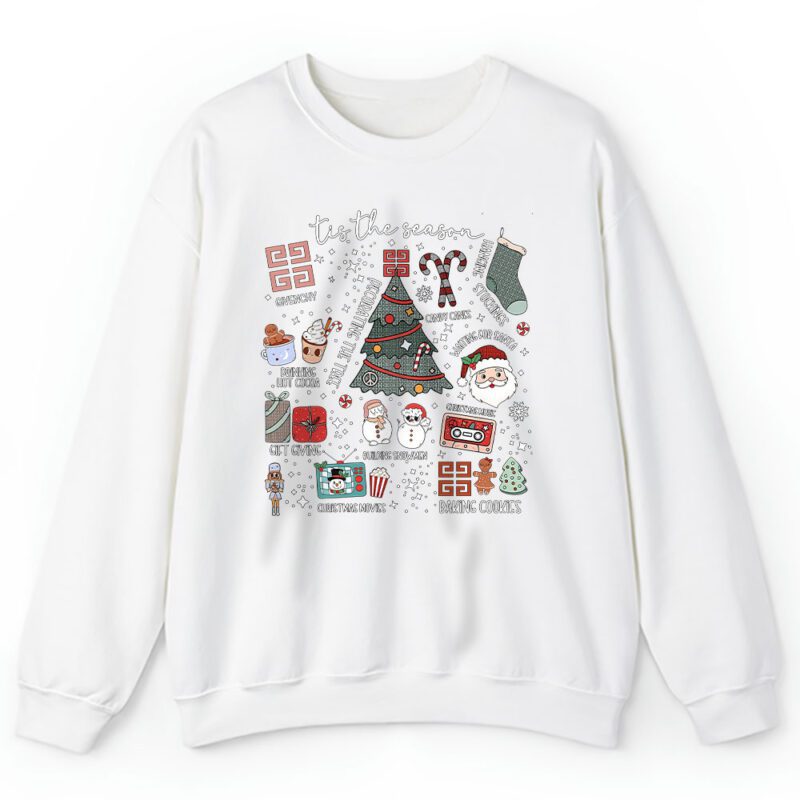 Retro Christmas Tis The Season Givenchy Unisex Sweatshirt TAS22154 1