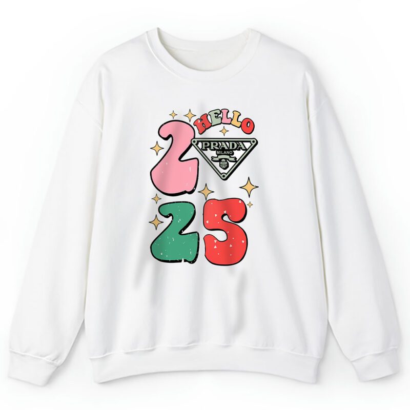 Retro Cute Merry Christmas And Happy New Year Prada Unisex Sweatshirt TAS22146 1