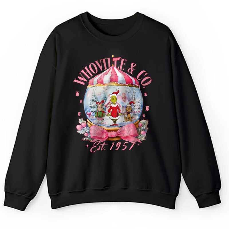 Retro Grinchmas Whoville Co Wonderful Timetrendy Christmas Burberry Unisex Sweatshirt TAS22157