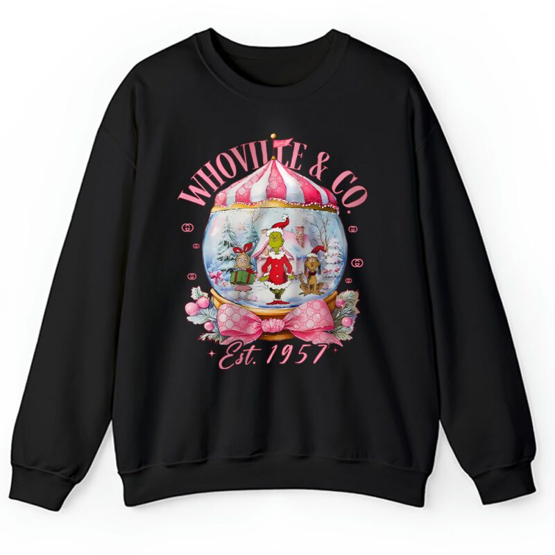 Retro Grinchmas Whoville Co Wonderful Timetrendy Christmas Gucci Unisex Sweatshirt TAS22162