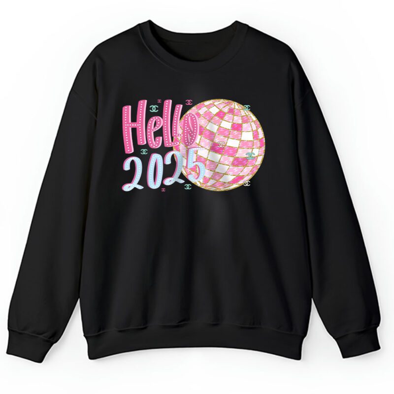 Retro New Year 2025 Disco Ball Chanel Unisex Sweatshirt TAS22165