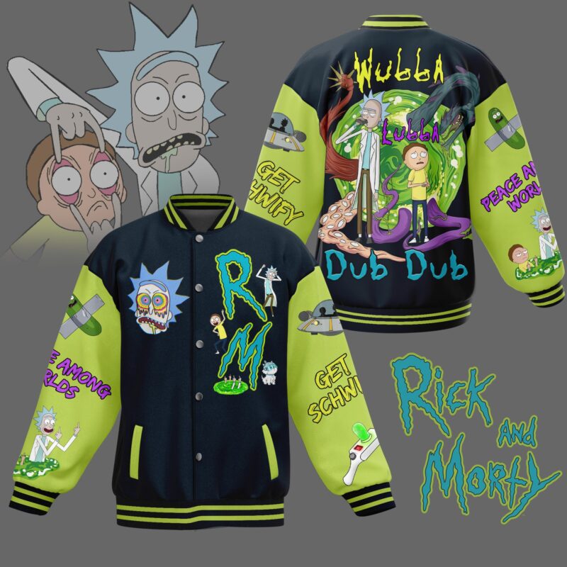 Rick And Morty Baseball Jacket For Fan CFB1006