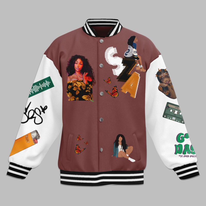 SZA Baseball Jacket For Fan CFB1562 1