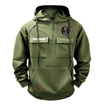 Shelby Vintage Quarter Zip Hoodie Retro Hoodie LQZ1553 2