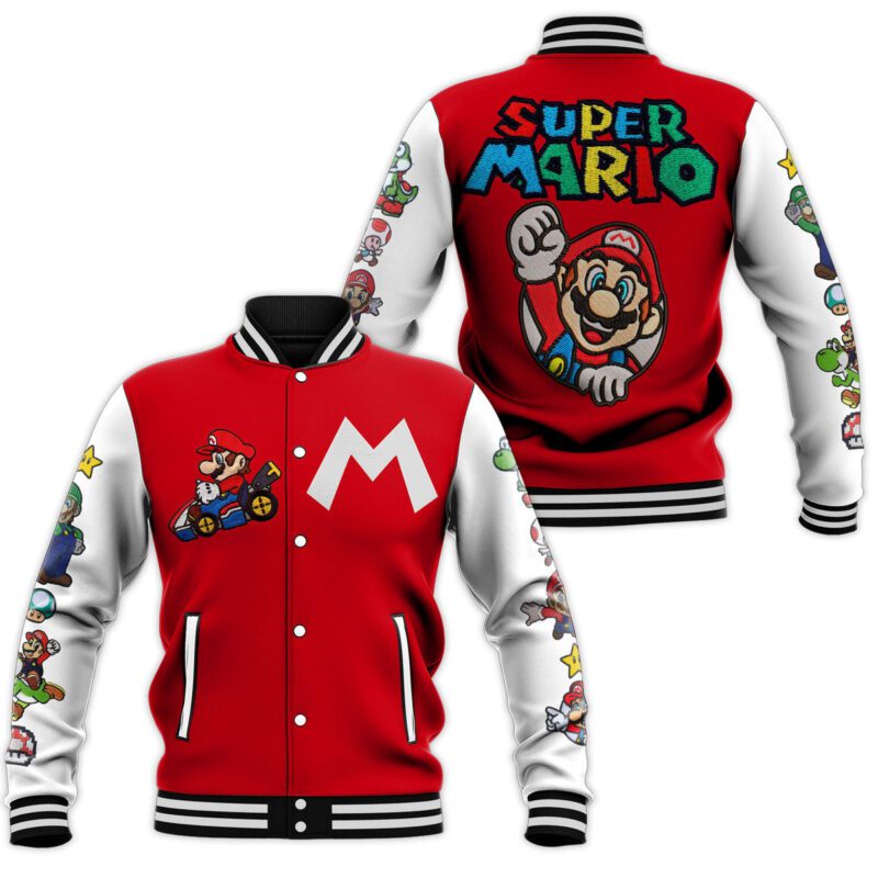 Super Mario Baseball Jacket For Fan CFB1048