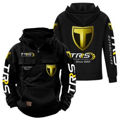 TRS Vintage Quarter Zip Hoodie Retro Hoodie LQZ1309