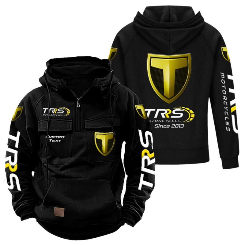 TRS Vintage Quarter Zip Hoodie Retro Hoodie LQZ1309