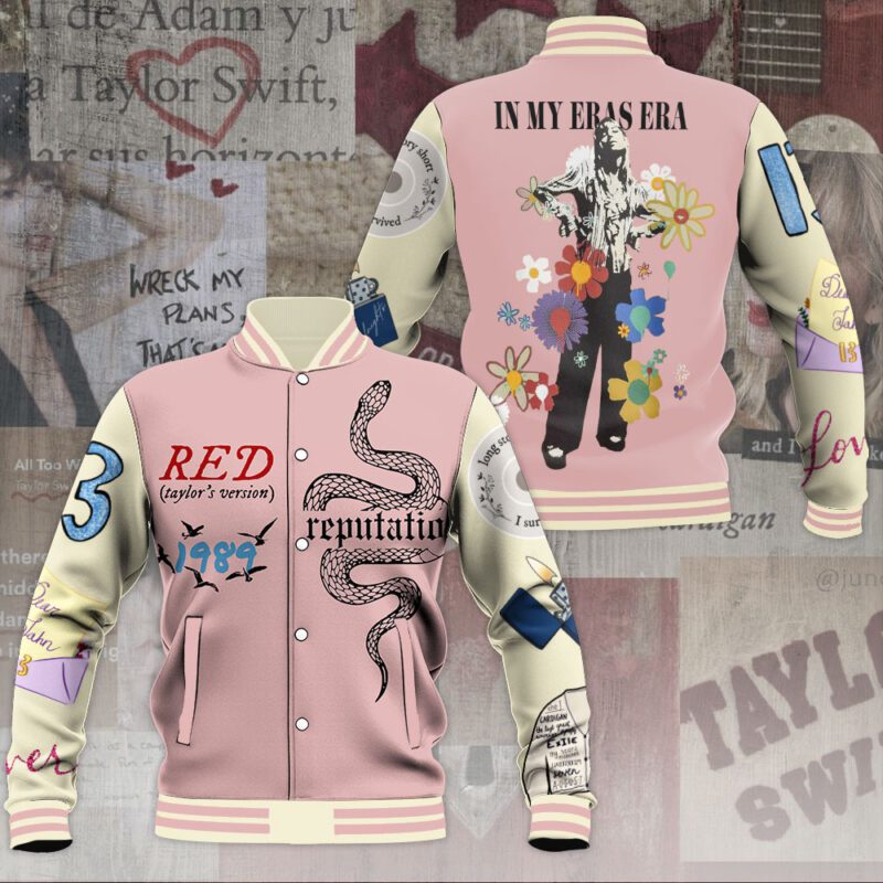 Taylor Swift Music Baseball Jacket For Fan CFB1156