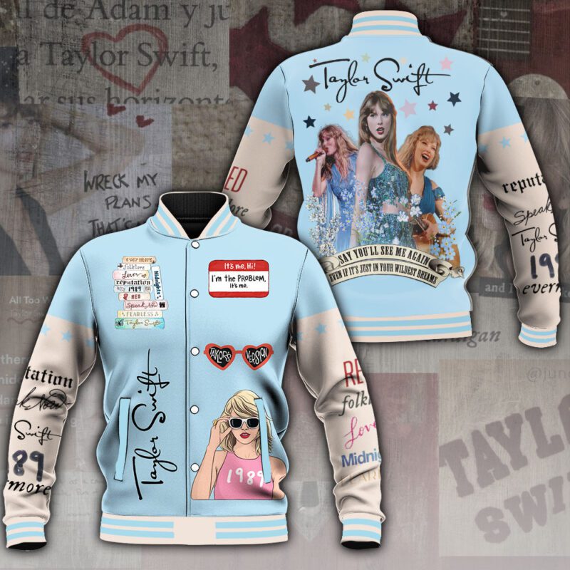 Taylor Swift Music Baseball Jacket For Fan CFB1246