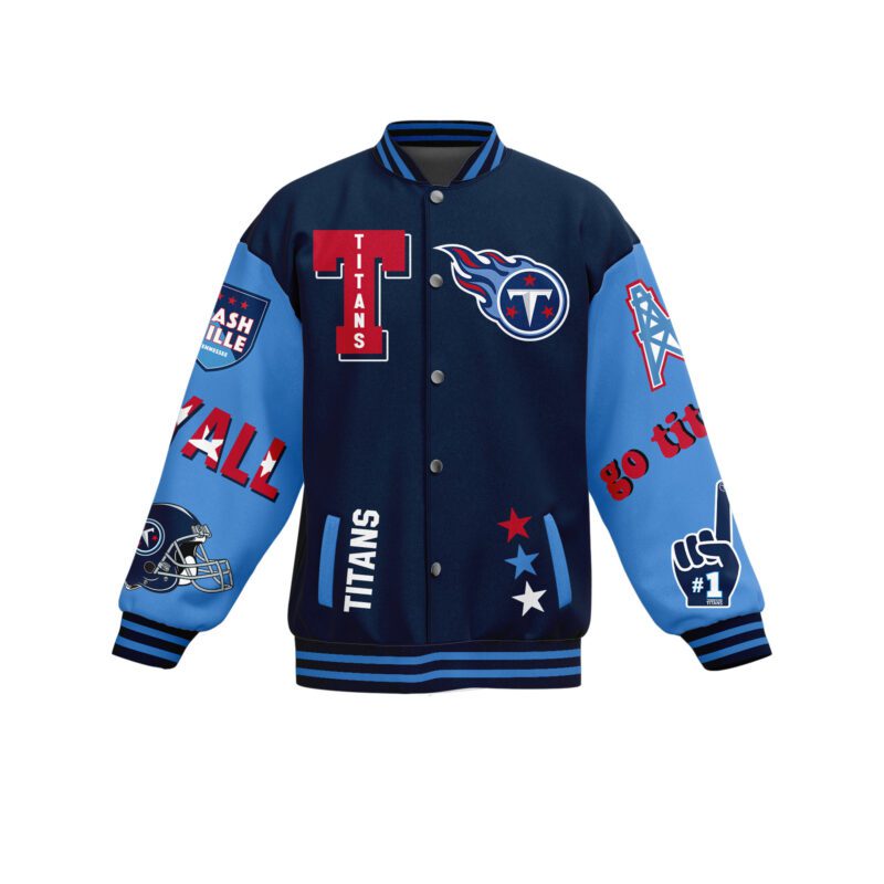 Tennessee Titans NFL Baseball Jacket For Fan CFB1544 1