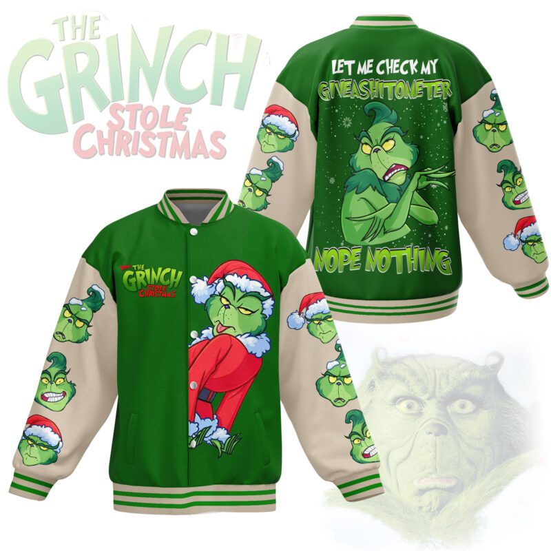 The Grinch Baseball Jacket For Fan CFB1522