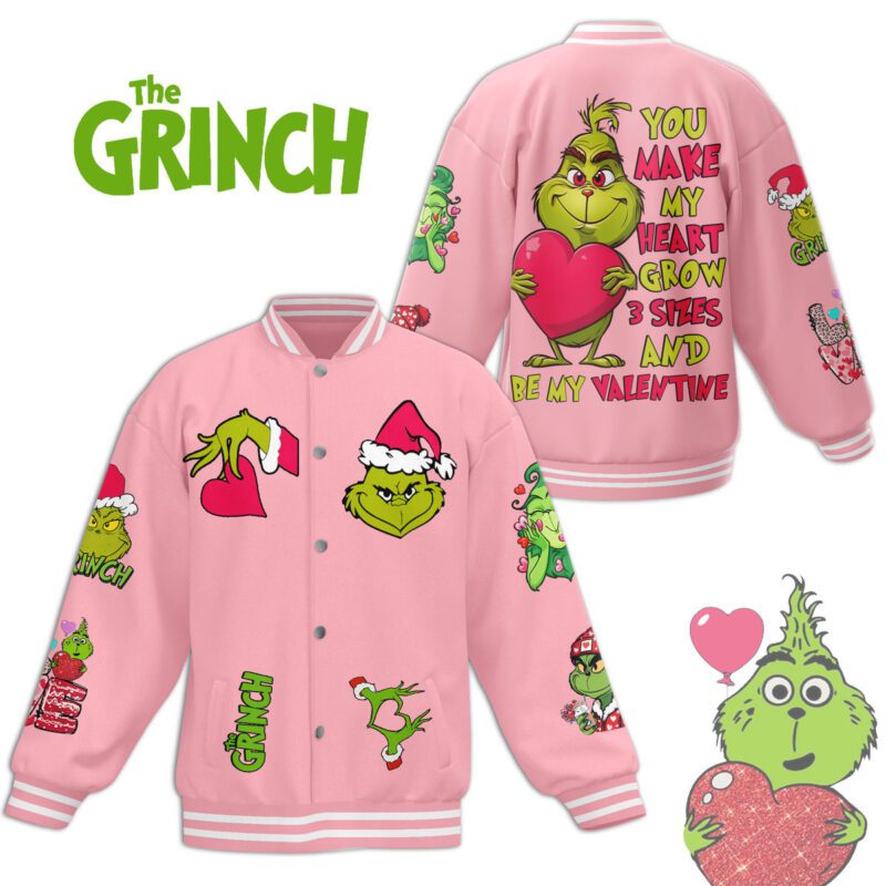 The Grinch Baseball Jacket For Fan CFB1523