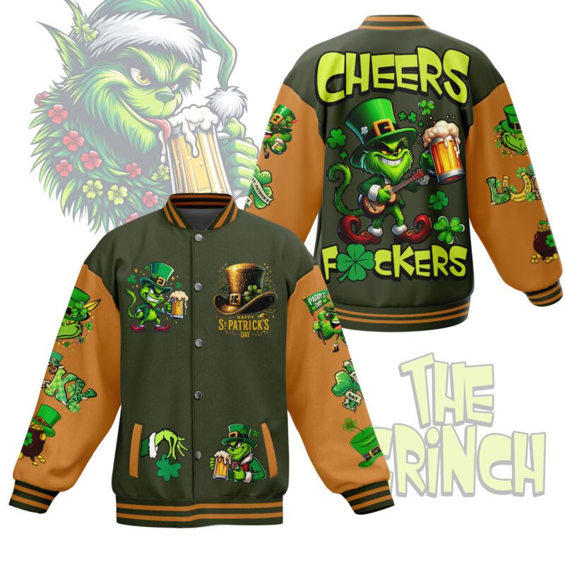 The Grinch Baseball Jacket For Fan CFB1524